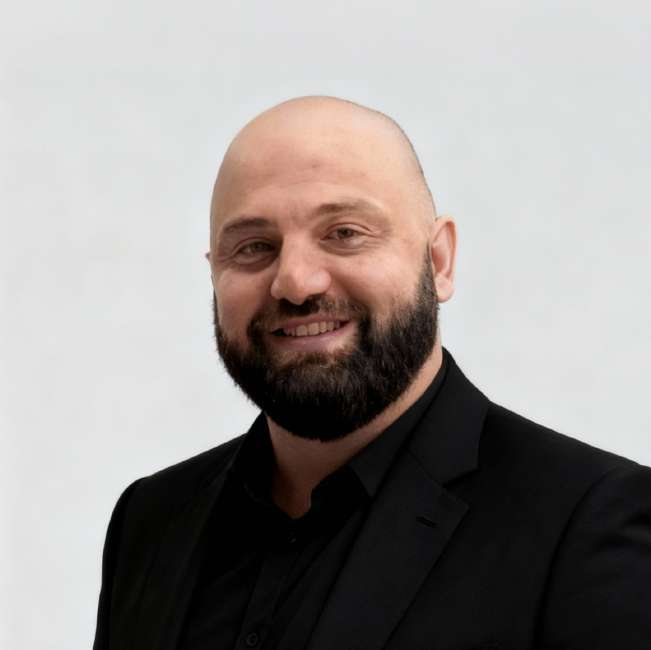 Portrait of Saba Tkeshelashvili, Head of Construction Division